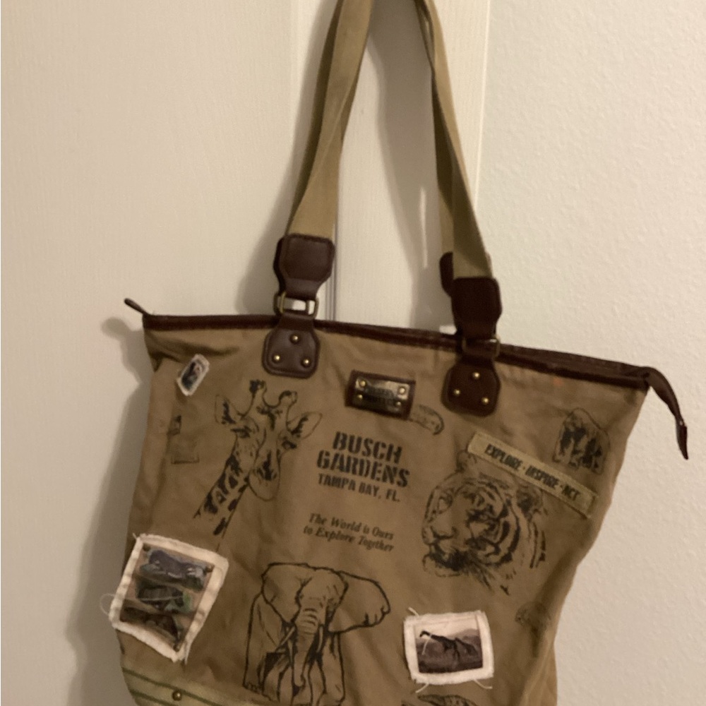 Safari Themed Tote Bag Busch Gardens